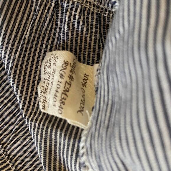 EM Ruffle Striped Tiered Long Sleeve Blouse Size M - Picture 5 of 5